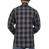 Hot Leathers FLM2001 Men's Black and Gray Long Sleeve Flannel Shirt