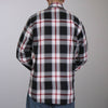 Hot Leathers FLM2003 Men's Black White and Red Long Sleeve Flannel Shirt
