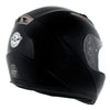 Milwaukee Helmets H510 Gloss Black Chit-Chat Full Face Wireless Motorcycle Helmet-Stream Music-Phone Calls