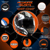 Milwaukee Helmets H520 Titanium and Red Chit-Chat Full Face Wireless Motorcycle Helmet-Stream Music-Phone Calls