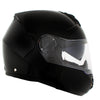 Milwaukee Helmets H7000 Glossy Black Mayday Modular Full Face Wireless Motorcycle Helmet-Stream Music-Phone Calls