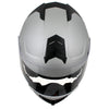 Milwaukee Helmets H7010 Flat Gray Mayday Modular Full Face Wireless Motorcycle Helmet-Stream Music-Phone Calls