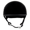 Hot Leathers HLD1025 Vet Biker Warrior Flat Black Motorcycle DOT Skull Cap Half Helmet Biker