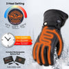 Milwaukee Leather MG7519SET Men’s Black Leather Heated Winter Gloves for Motorcycle Ski Hiking & i-Touch