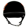 Hot Leathers HLD1006 Black Out Eagle Motorcycle DOT Approved Skull Cap Half Helmet Bikers