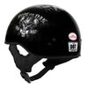 Hot Leathers HLD1016 Ride or Die Gloss Black Motorcycle DOT Skull Cap Half Helmet Biker