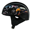 Hot Leathers HLD1023 V-Twin Eagle Flat Black Motorcycle DOT Skull Cap Half Helmet Biker