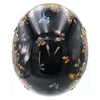 Hot Leathers HLD1034 Butterfly Lock Gloss Black Motorcycle DOT Approved Skull Cap Half Biker Helmet