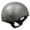 Hot Leathers HLD1050 'Glossy Silver' Motorcycle DOT Approved Skull Cap Half Helmet for Men and Women Biker