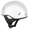 Hot Leathers HLT68 The O.G. Glossy White Motorcycle Skull Cap Half DOT Approved Helmet
