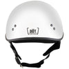 Hot Leathers HLT68 The O.G. Glossy White Motorcycle Skull Cap Half DOT Approved Helmet
