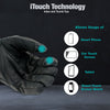 Nexgen Heat NXG17501SET Men’s Black Leather and Textile Heated Motorcycle Gloves and Harness Wire