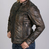 Hot Leathers JKL1024 Women's Distressed Brown Leather Jacket with Conceal and Carry Pockets