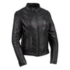 Milwaukee Leather USA MADE MLJKL5002 Women's Black Pristine Premium Motorcycle Leather Jacket