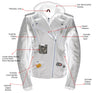 Milwaukee Leather LKL2739 Women's Black Premium Leather Vented Motorcycle Biker Jacket w/ Hoodie