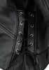 Milwaukee Leather Men's Premium Black Leather Motorcycle Jacket - Vintage Police Style w/ Side Lace - LKM1711