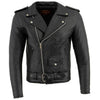 Milwaukee Leather Men's The Legend Classic Brando Black Premium Leather Motorcycle Jacket - LKM1781