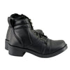 Milwaukee Leather MBK9255 Boys Black Lace-Up Boots with Side Zipper Entry