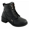 Milwaukee Leather MBK9265 Boys Black Lace-Up Boots with Side Zipper Entry