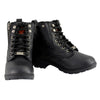 Milwaukee Leather MBL9320 Women's Premium Black Leather Lace-Up Motorycle Riding Boots with Side Zipper
