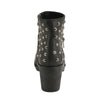 Milwaukee Leather MBL9402 Women's Black Spiked Side Zipper Fashion Boots with Platform Heel
