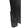 Milwaukee Leather MBL9427 Women's Black Tall Fashion Casual Boots with Back End Lacing