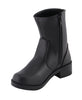 Milwaukee Leather MBL9480 Women's Premium Black 'Super Clean' Motorcycle Fashion Riding Boots with Side Zippers