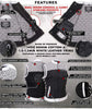 Milwaukee Leather MDL4050 Women's 'Skelly' Black with White Motorcycle Denim Vest w/ Skull Embroidery