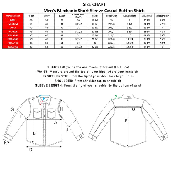 Milwaukee Leather MDM11668 Men's Grey Button Up Heavy Duty Work Shirt | Classic Mechanic Work Shirt w/ Pockets