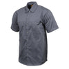 Milwaukee Leather MDM11668 Men’s Grey Button-Up Heavy-Duty Work Shirt - Classic Mechanic Shirt w/ Pockets