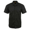 Milwaukee Leather MDM11669 Men’s Black Button-Up Heavy-Duty Work Shirt - Classic Mechanic Shirt w/ Pockets