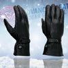 Milwaukee Leather MG7519SET Men’s Black Leather Heated Winter Gloves for Motorcycle Ski Hiking & i-Touch