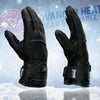 Milwaukee Leather MG7713SET Women's Heated Black Leather Winter Gloves -Wire Harness and i-Touch