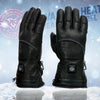 Milwaukee Leather MG7713SET Women's Heated Black Leather Winter Gloves -Wire Harness and i-Touch