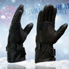 Milwaukee Leather MG7713SET Women's Heated Black Leather Winter Gloves -Wire Harness and i-Touch