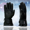 Milwaukee Leather MG7713SET Women's Heated Black Leather Winter Gloves -Wire Harness and i-Touch