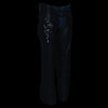 Milwaukee Leather Chaps for Women Black Low-Rise Waist- Double Buckle Reflective Embroidery Motorcycle Chap- ML1187