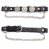 Milwaukee Leather Silver 44 MAG Medallion Boot Chain with Adjustable Strap – MLA3004