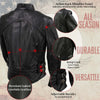 Milwaukee Leather USA MADE MLJKL5001 Women's Black Foxy Premium Motorcycle Leather Jacket with Vents