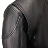 Milwaukee Leather USA MADE MLJKL5001 Women's Black Foxy Premium Motorcycle Leather Jacket with Vents