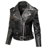 Milwaukee Leather USA MADE MLJKL5004 Women's Black The Flaunt Premium Classic Motorcycle Style Leather Jacket
