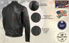Milwaukee Leather USA MADE MLJKM5006 Men's Black Rumble Premium Leather Motorcycle Jacket