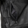 Milwaukee Leather USA MADE MLJKM5002 Men's Black Air Stream Vented Premium Leather Motorcycle Jacket with Side Laces