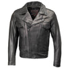 Milwaukee Leather USA MADE MLJKM5008 Men's Black Revolve Premium Leather Vented Motorcycle Jacket