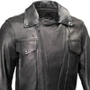 Milwaukee Leather USA MADE MLJKM5008 Men's Black Revolve Premium Leather Vented Motorcycle Jacket
