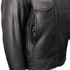 Milwaukee Leather USA MADE MLJKM5008 Men's Black Revolve Premium Leather Vented Motorcycle Jacket