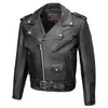 Milwaukee Leather USA MADE MLJKM5009 Men's Black The Dean Premium Leather Throwback Motorcycle Jacket