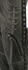 Milwaukee Leather Women Distress Grey Premium Leather Motorcycle Chaps w/ Accent Lace Details MLL6536