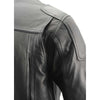 Milwaukee Leather MLM1502 Men's Black Premium Leather Vented Motorcycle Biker Jacket w/ Cool-Tec Leather Treatment Tech