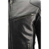Milwaukee Leather MLM1502 Men's Black Premium Leather Vented Motorcycle Biker Jacket w/ Cool-Tec Leather Treatment Tech
